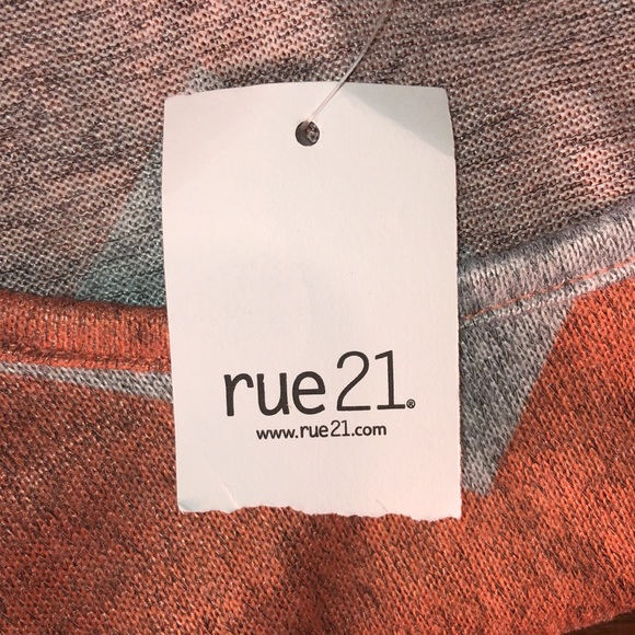 rue 21 Orange/Grey Dress. NWT. M - Picture 7 of 8